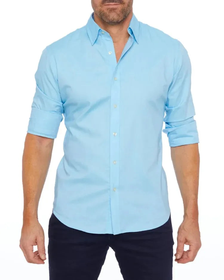 Chemise Homme Décontractée Élégante avec Design Contemporain-2