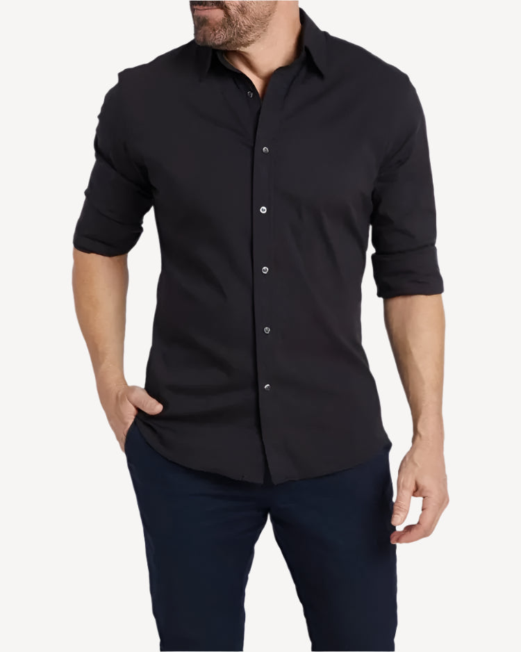 Chemise Homme Décontractée Élégante avec Design Contemporain-1