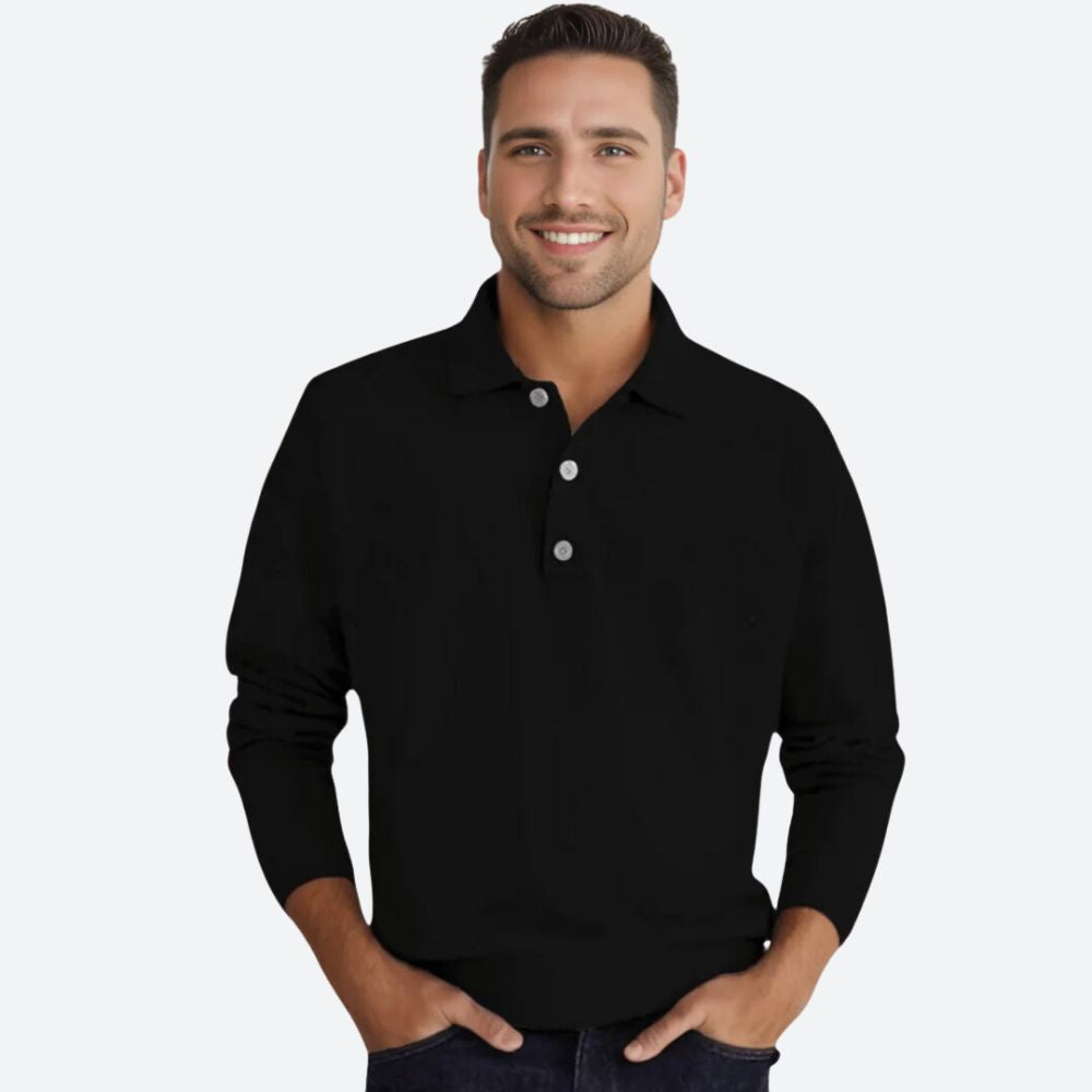 Variant image for Polo Manche Longue Homme Élégant et Confortable-7