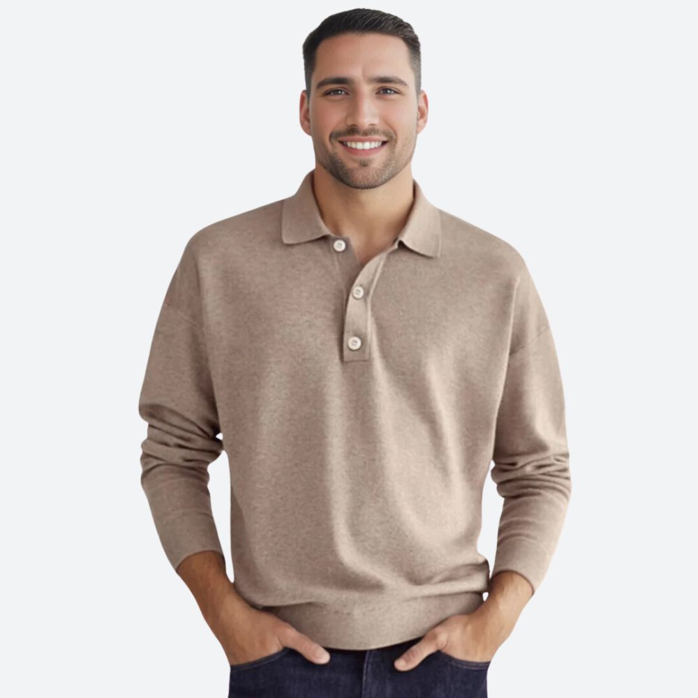 Variant image for Polo Manche Longue Homme Élégant et Confortable-1
