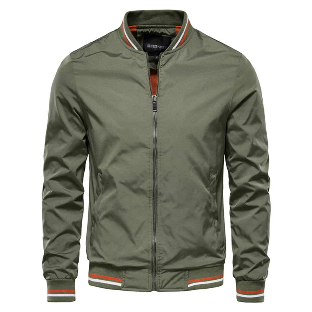 Veste Bomber Homme Décontractée au Style Élégant-4