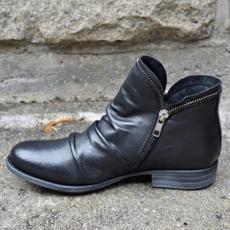 Bottines Élégantes Femme à Zip Latéral, Design Slim et Confort Optimal 0
