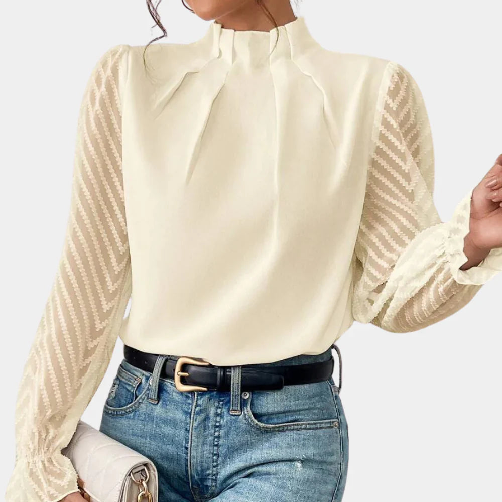 Blouse Femme Élégante et Aérée avec Manches Papillon-2