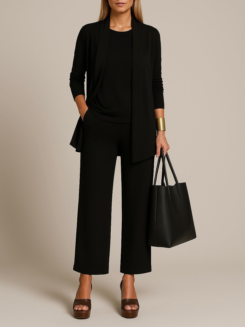 Variant image for Ensemble Tailleur Femme Élégant et Confortable-6