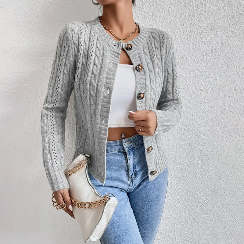 Cardigan Femme Tendance à Boutons au Style Polyvalent pour un Confort Optimal 1