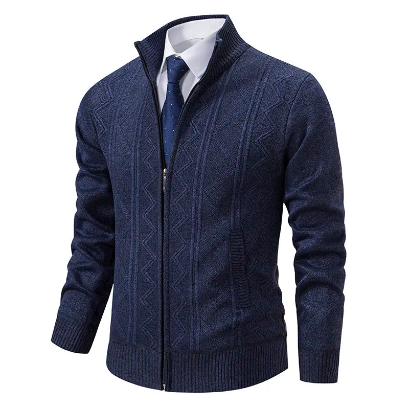 Cardigan Zippé Homme Élégant et Polyvalent pour un Confort Optimal 5