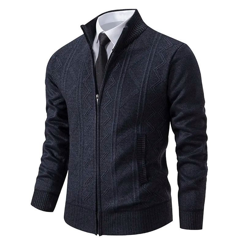 Cardigan Zippé Homme Élégant et Polyvalent pour un Confort Optimal 6