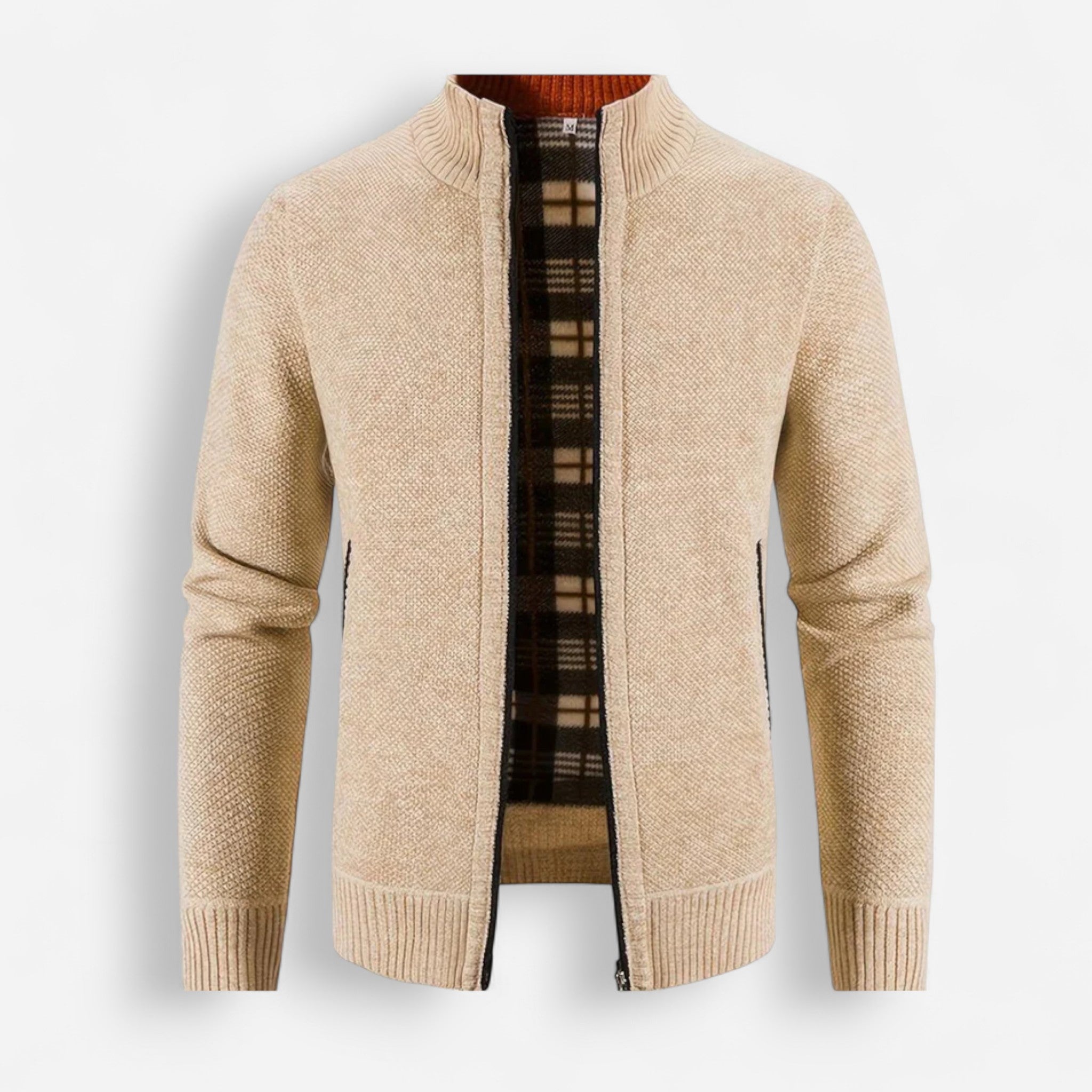 Cardigan Zippé Homme – Col Montant Élégant pour Confort Optimal en Toute Saison 0