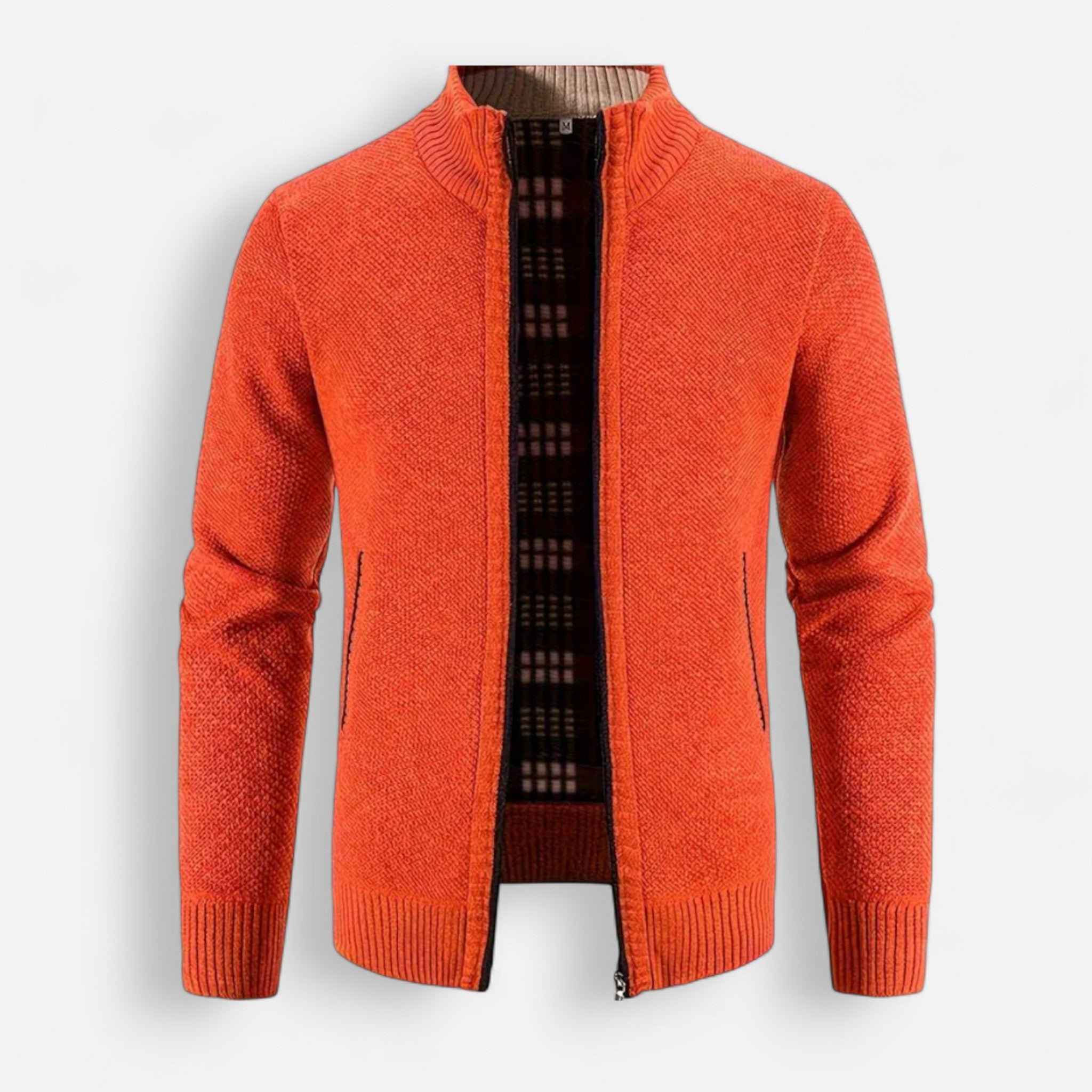 Cardigan Zippé Homme – Col Montant Élégant pour Confort Optimal en Toute Saison 3