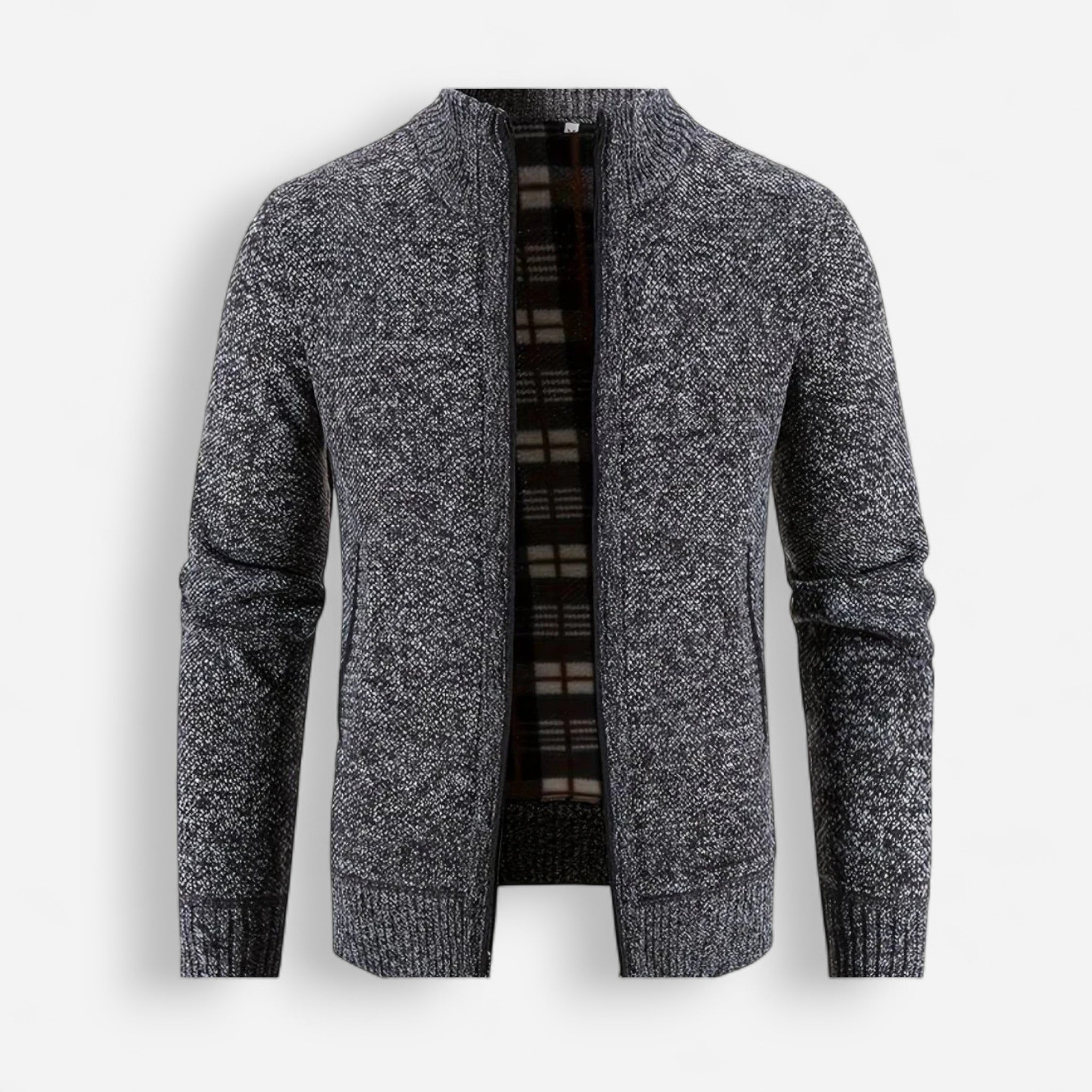 Cardigan Zippé Homme – Col Montant Élégant pour Confort Optimal en Toute Saison 5