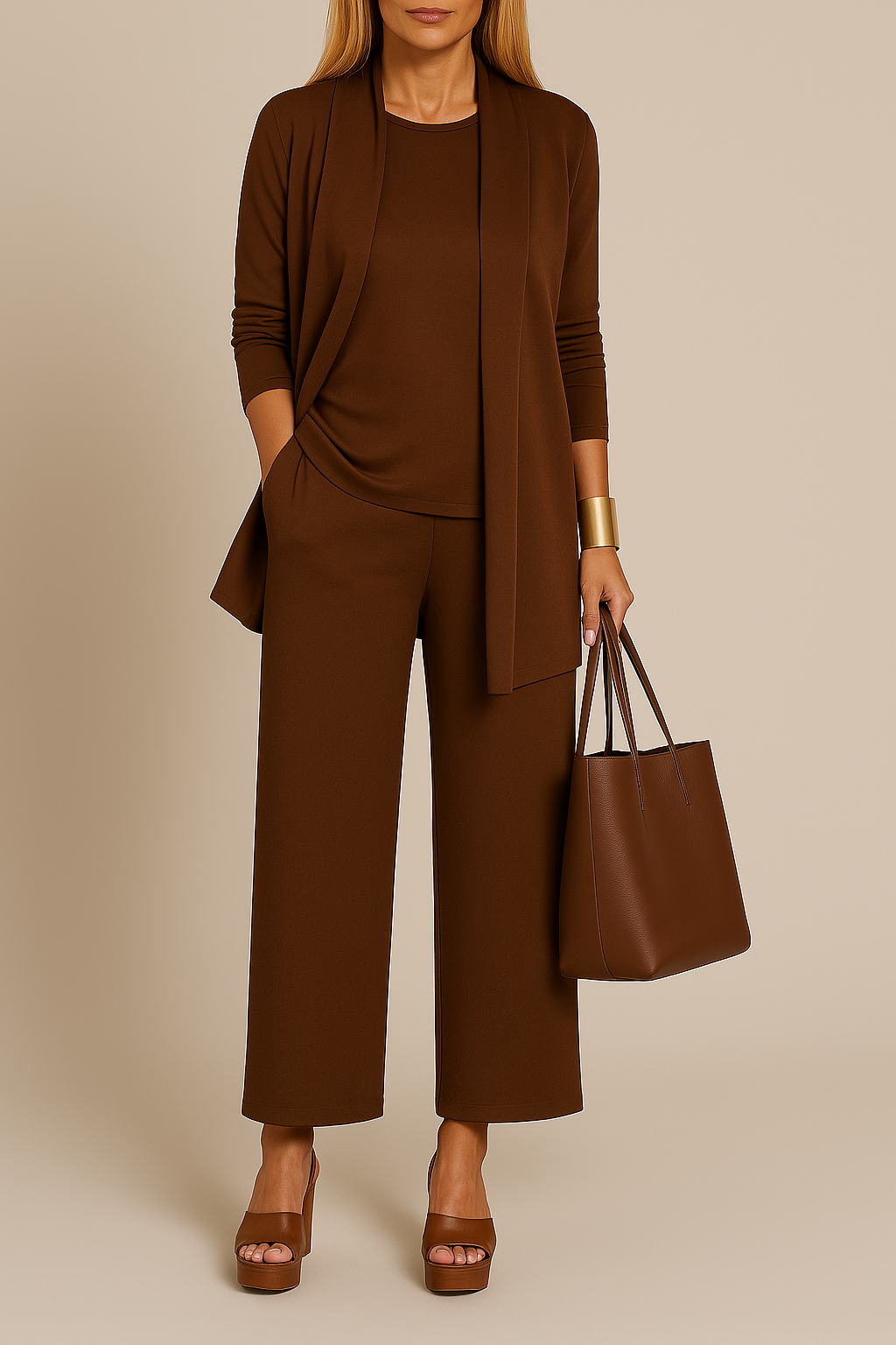 Ensemble Tailleur Femme Élégant et Confortable-2