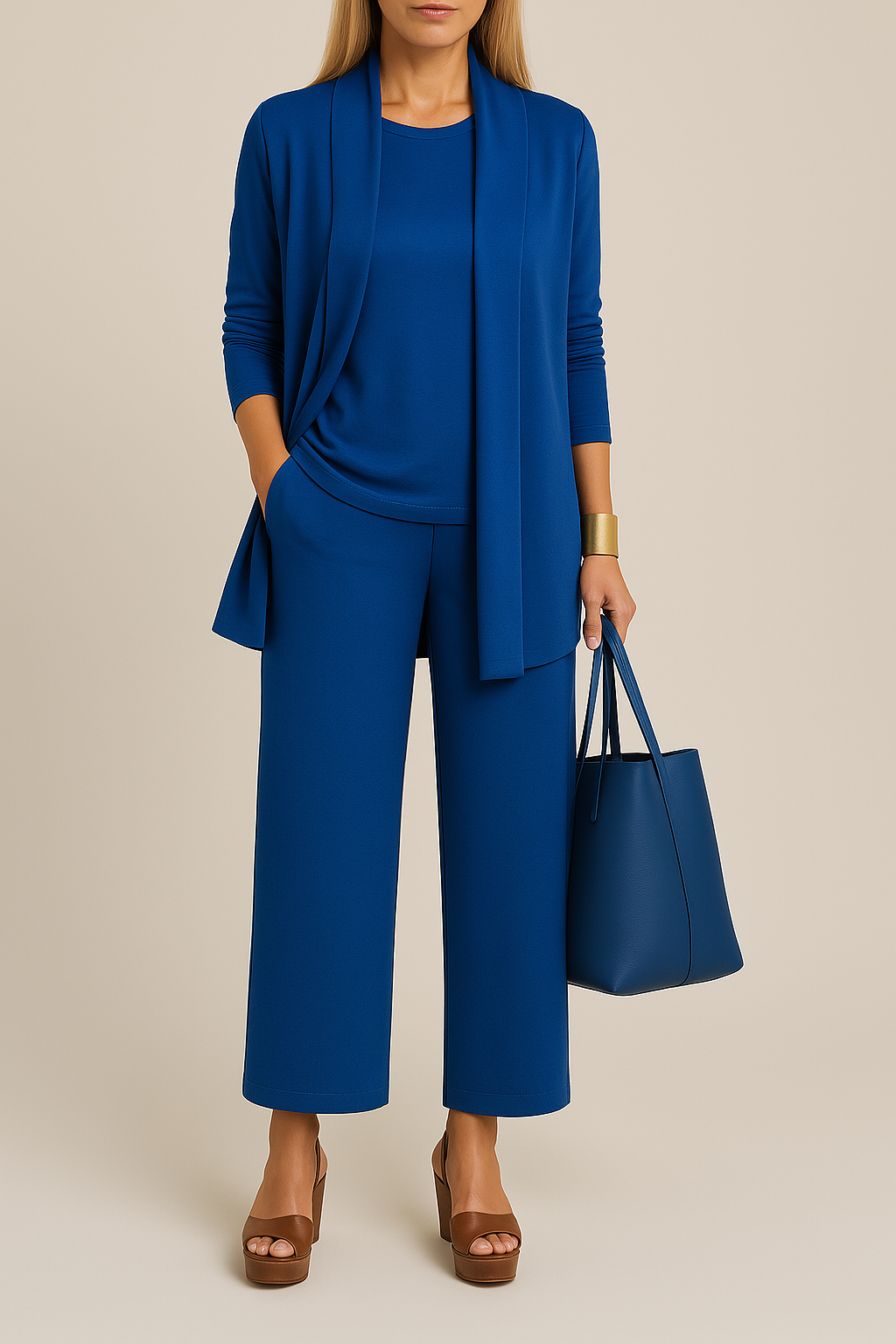 Variant image for Ensemble Tailleur Femme Élégant et Confortable-11