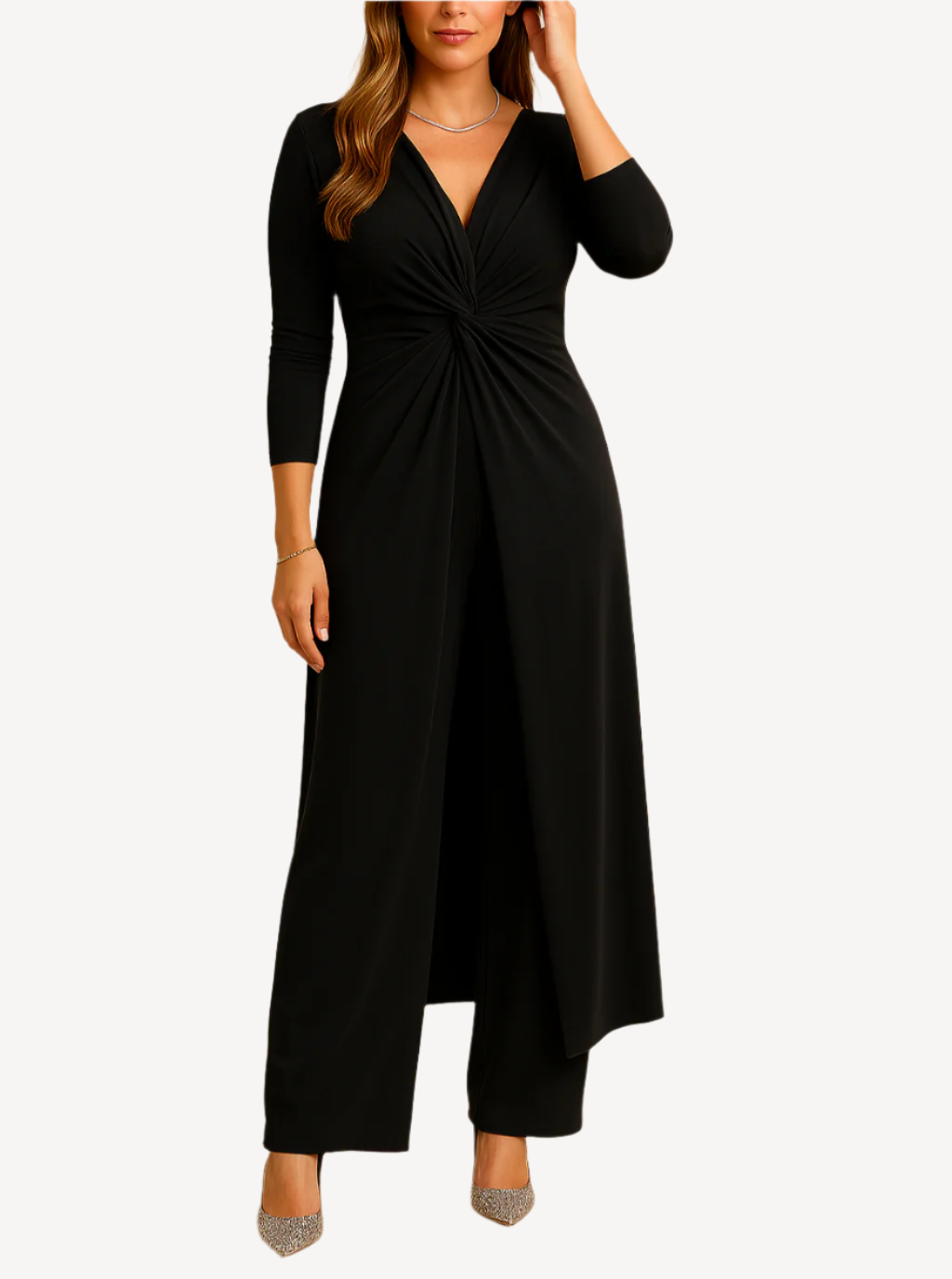 Ensemble Chic à Deux Pièces Élégant et Confortable-1