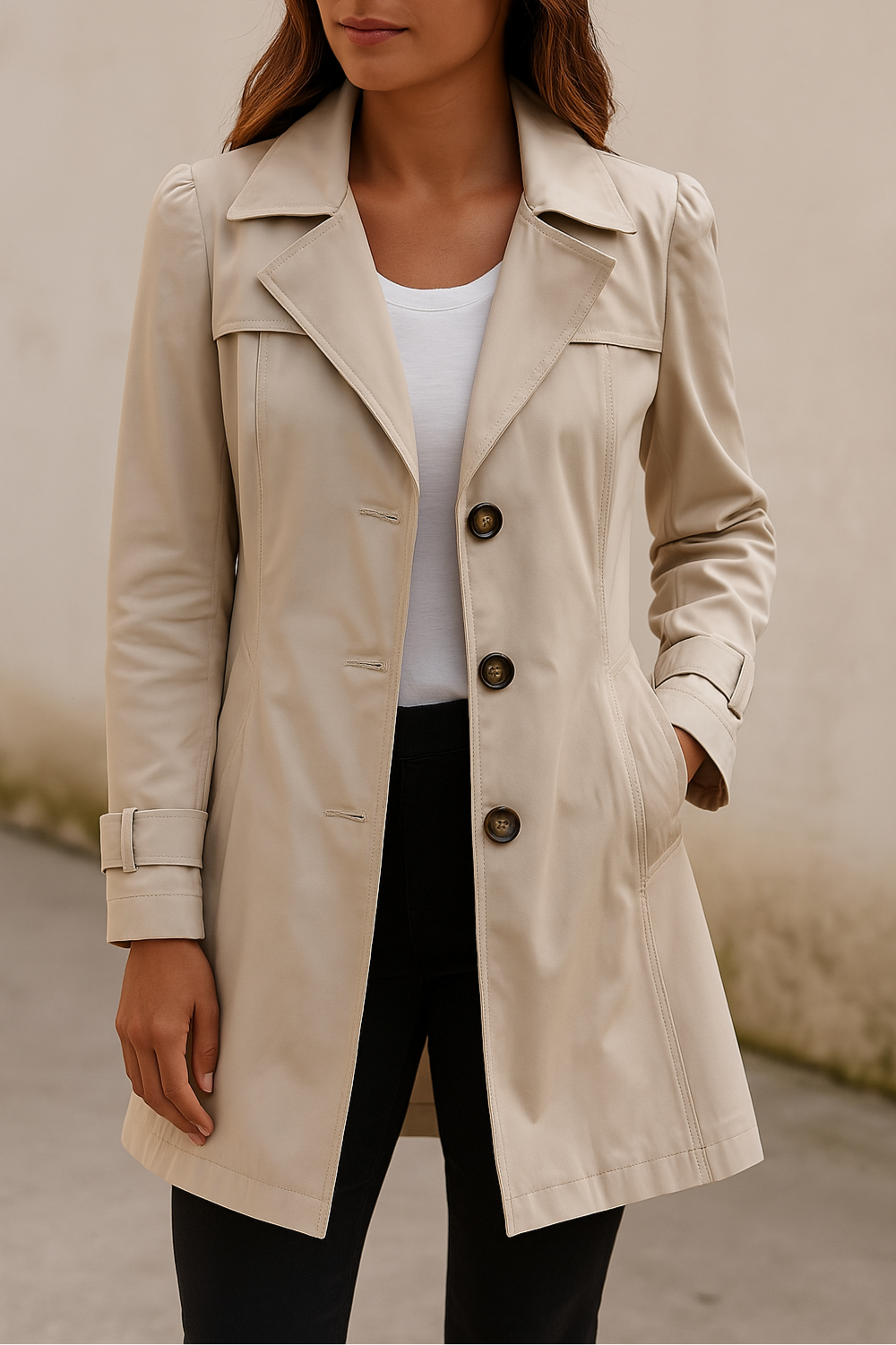 Trench Femme Élégant au Style Intemporel-6
