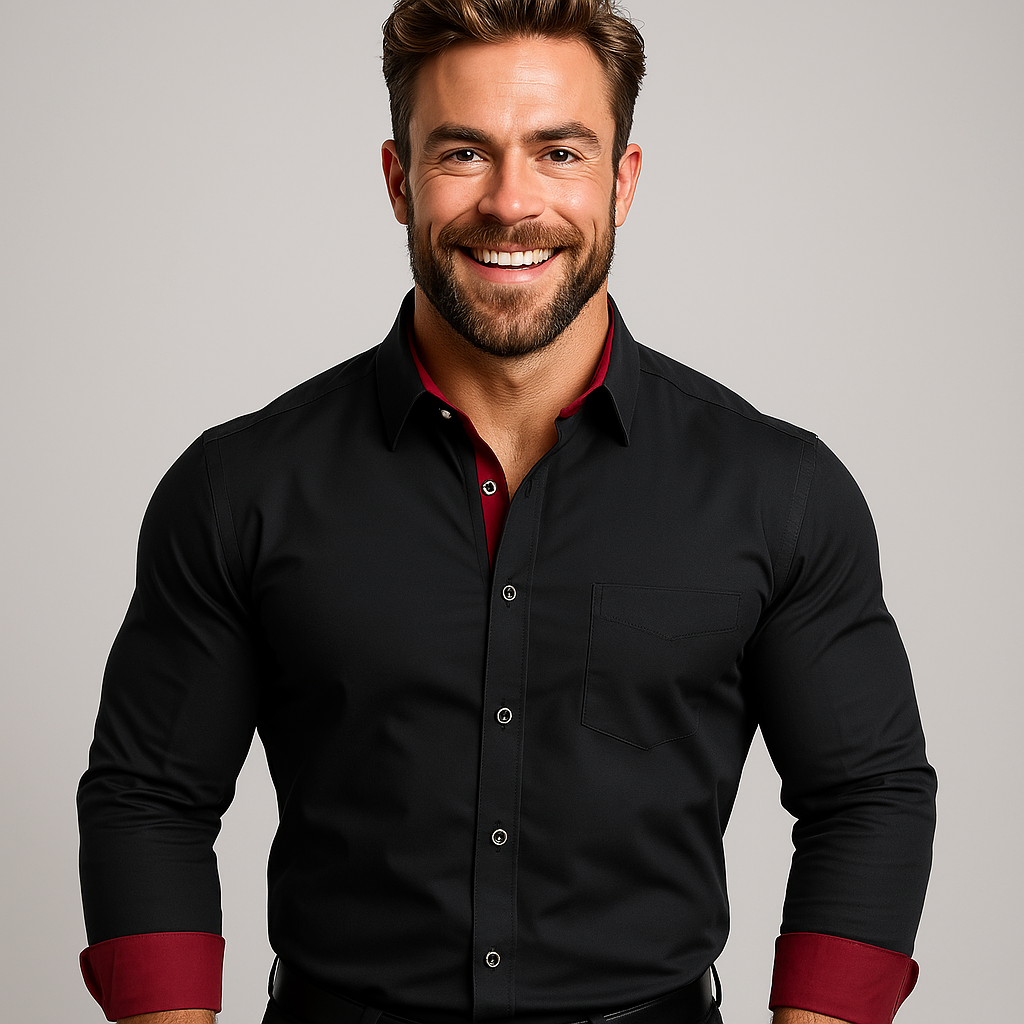 Chemise Extensible Élégante pour Hommes avec Col Montant et Confort Optimal 0