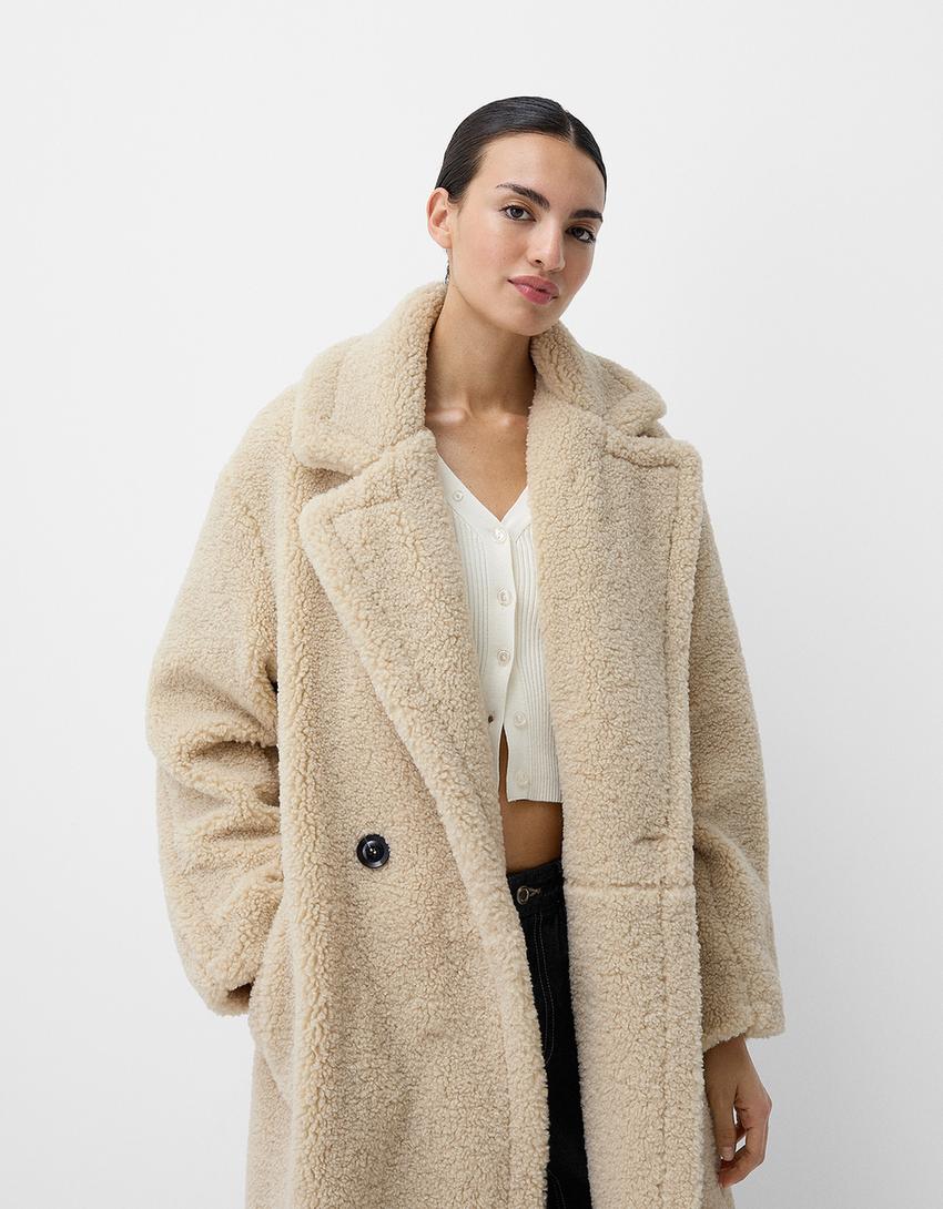 Femmes Manteau Teddy – Élégant et Doux pour des Journées Froides 1