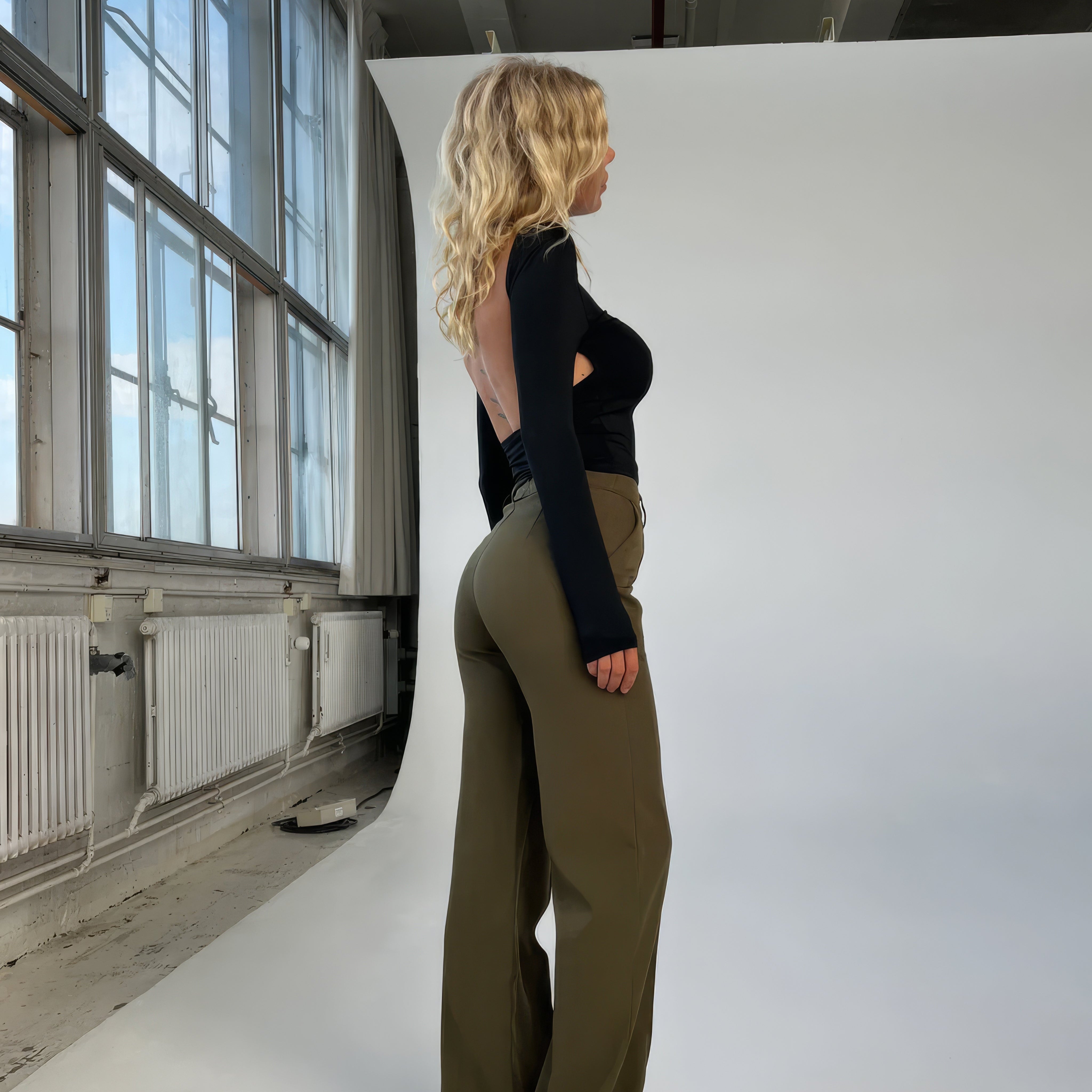 Femmes Pantalon Droit – Taille Haute Élégante pour un Style Professionnel 5