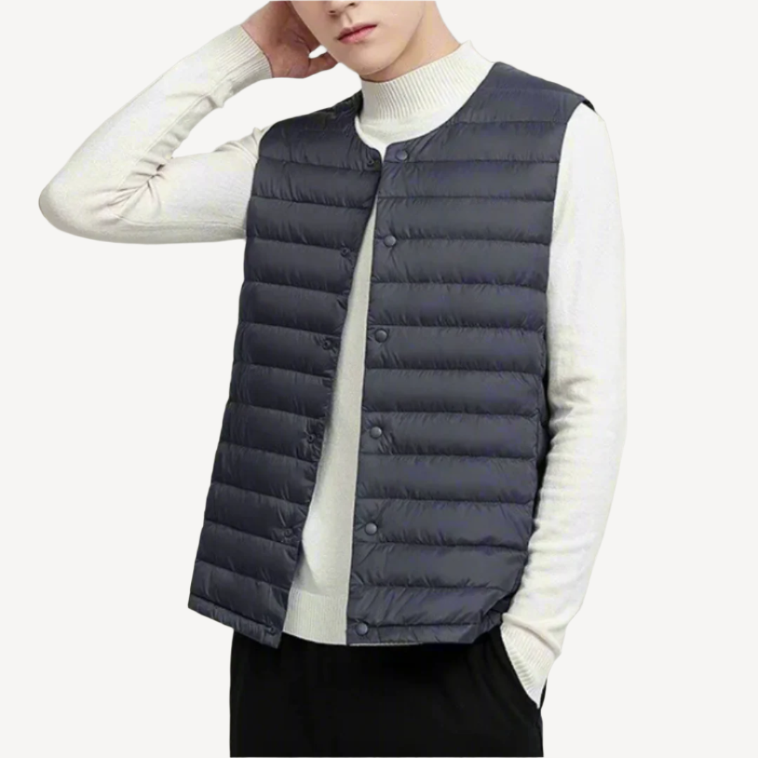 Gilet Légèrement Matelassé Élégant pour Homme 0