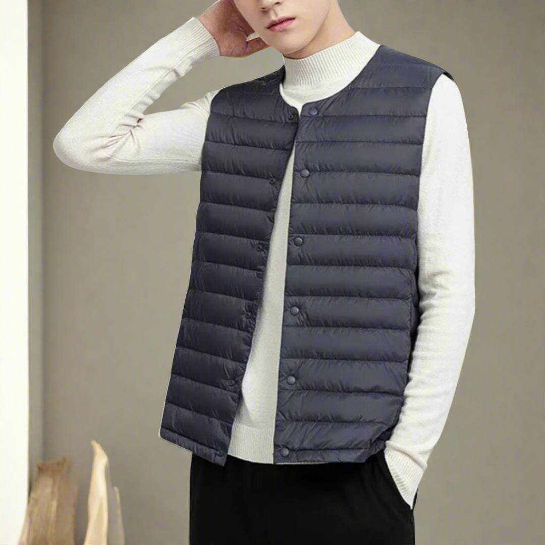 Gilet Légèrement Matelassé Élégant pour Homme 1