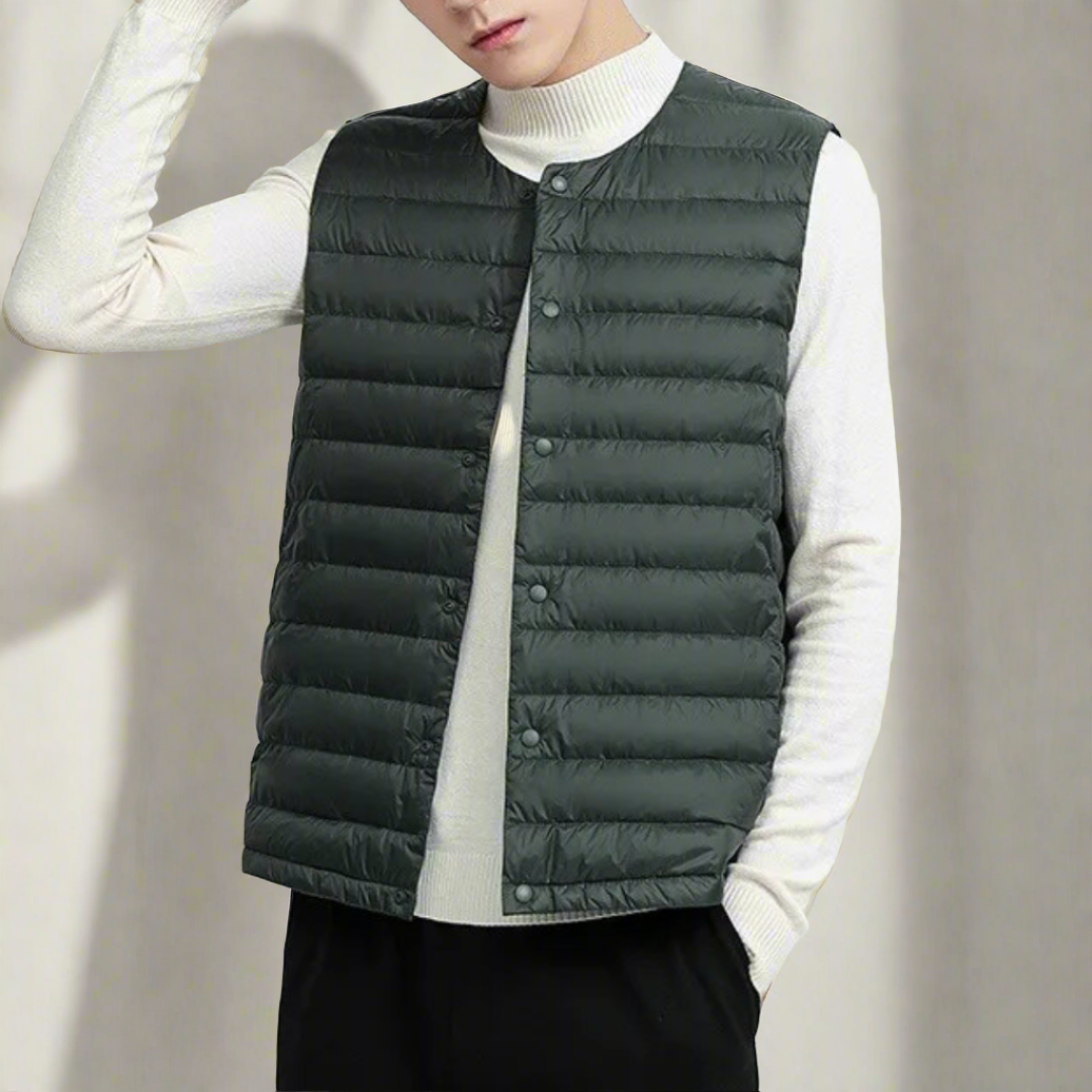 Gilet Légèrement Matelassé Élégant pour Homme 2