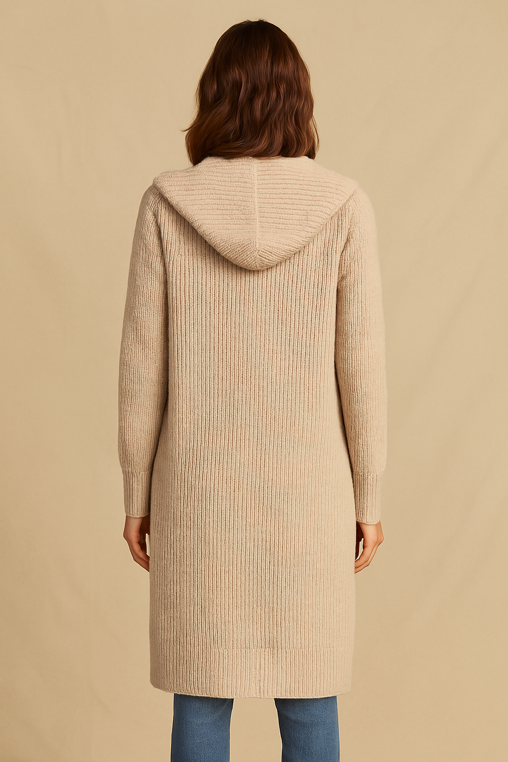 Gilet Long Élégant avec Poches Pratiques 1