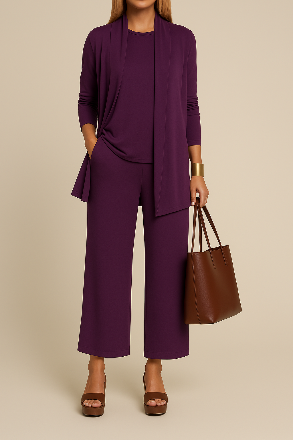 Variant image for Ensemble Tailleur Femme Élégant et Confortable-31