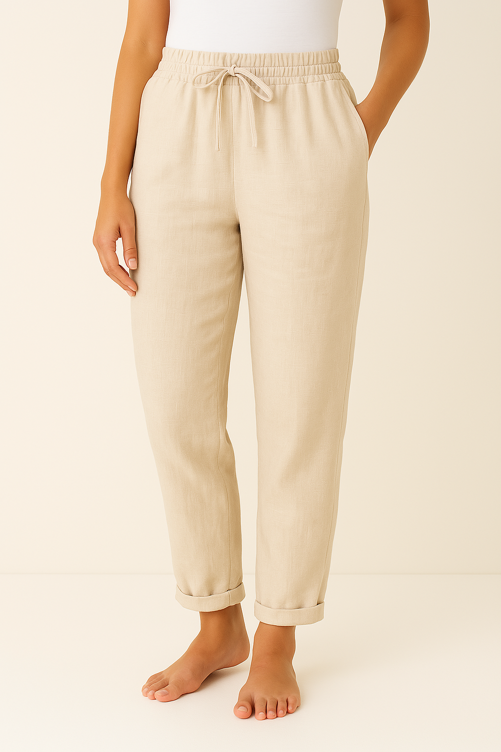 Variant image for Pantalon Fluide Femme Élégant et Aéré pour un Confort Optimal-15
