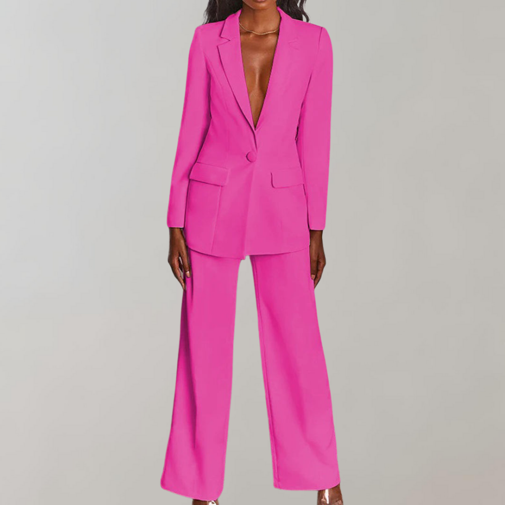 Variant image for JOLIENE | Tailleur Pantalon Femme Élégant avec Blazer Structuré et Pantalon Ajusté-31