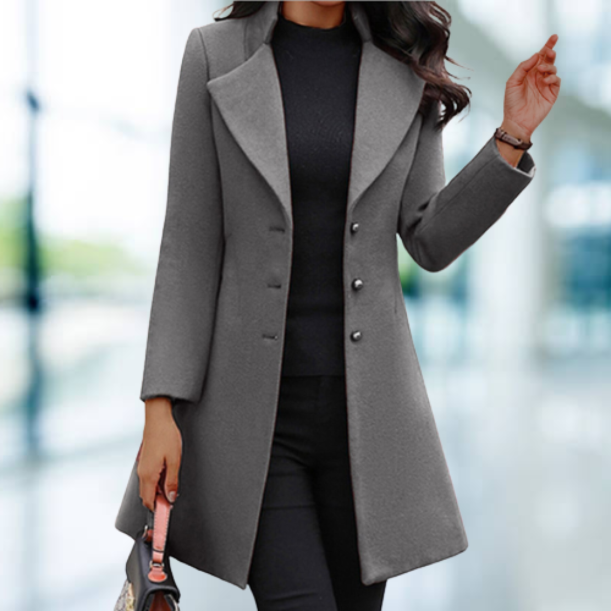 Manteau Femme Long – Élégant et Confortable pour Hiver et Automne 0