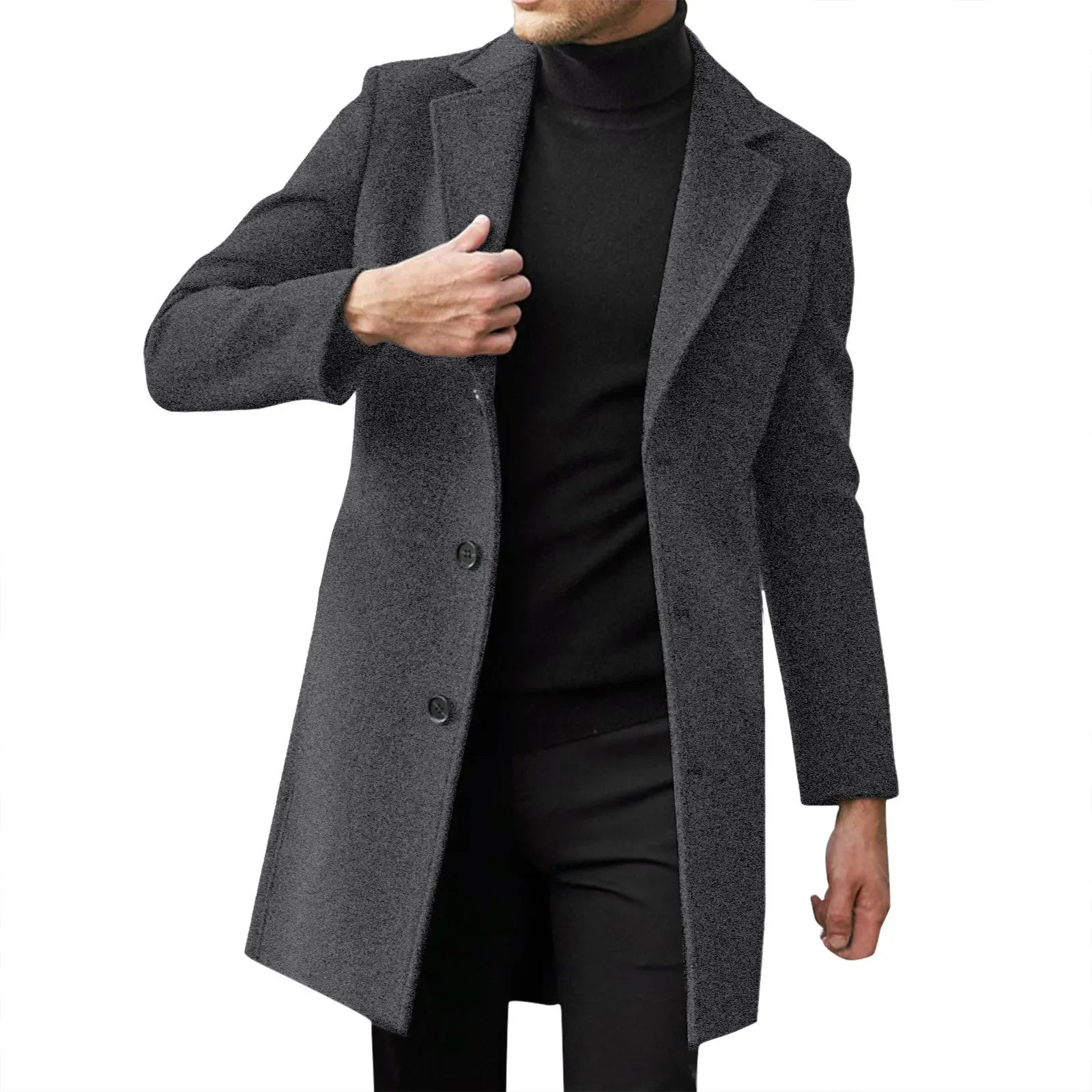 Manteau Homme Hiver Élégant au Style Décontracté 0