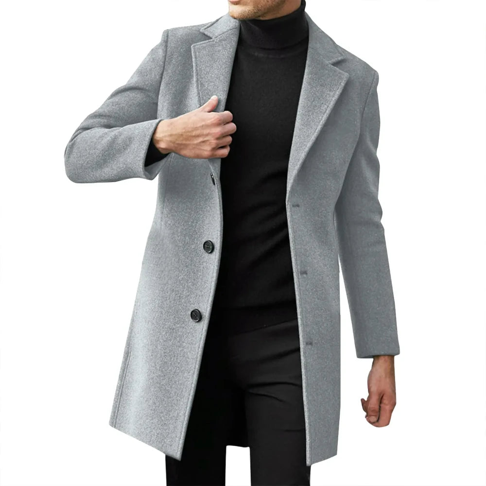Manteau Homme Hiver Élégant au Style Décontracté 1