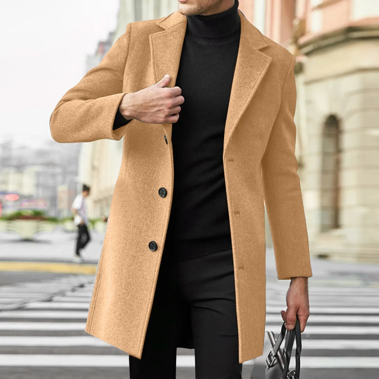 Manteau Homme Hiver Élégant au Style Décontracté 11