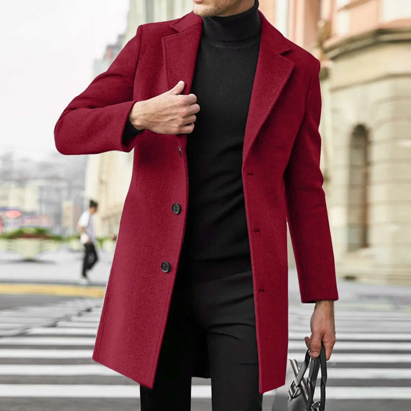 Manteau Homme Hiver Élégant au Style Décontracté 13