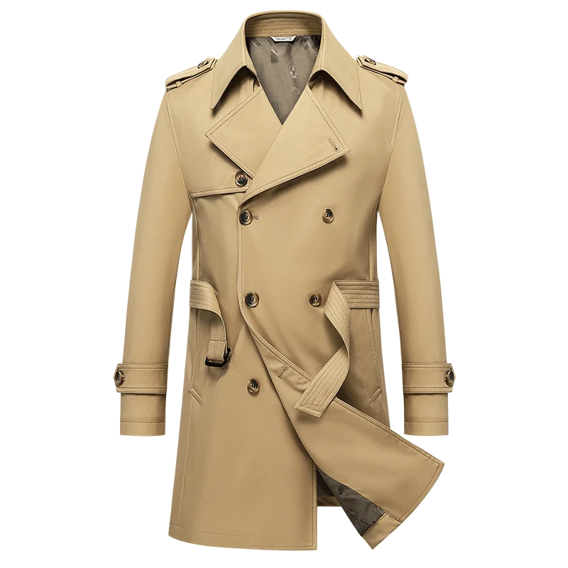 Manteau Long Élégant pour Homme au Style Britanique 6