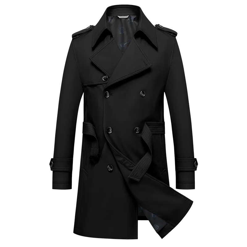 Manteau Long Élégant pour Homme au Style Britanique 7
