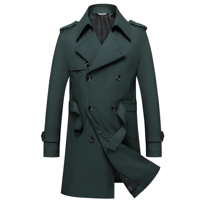 Manteau Long Élégant pour Homme au Style Britanique 9