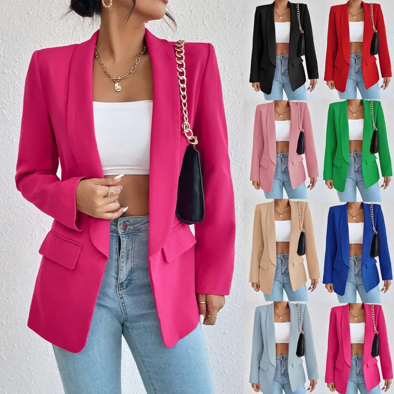 Blazer Femme Élégant au Style Polyvalent-4