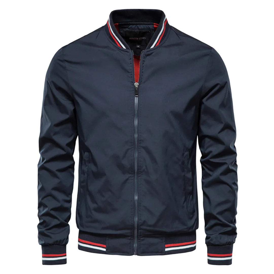 Veste Bomber Homme Décontractée au Style Élégant-3
