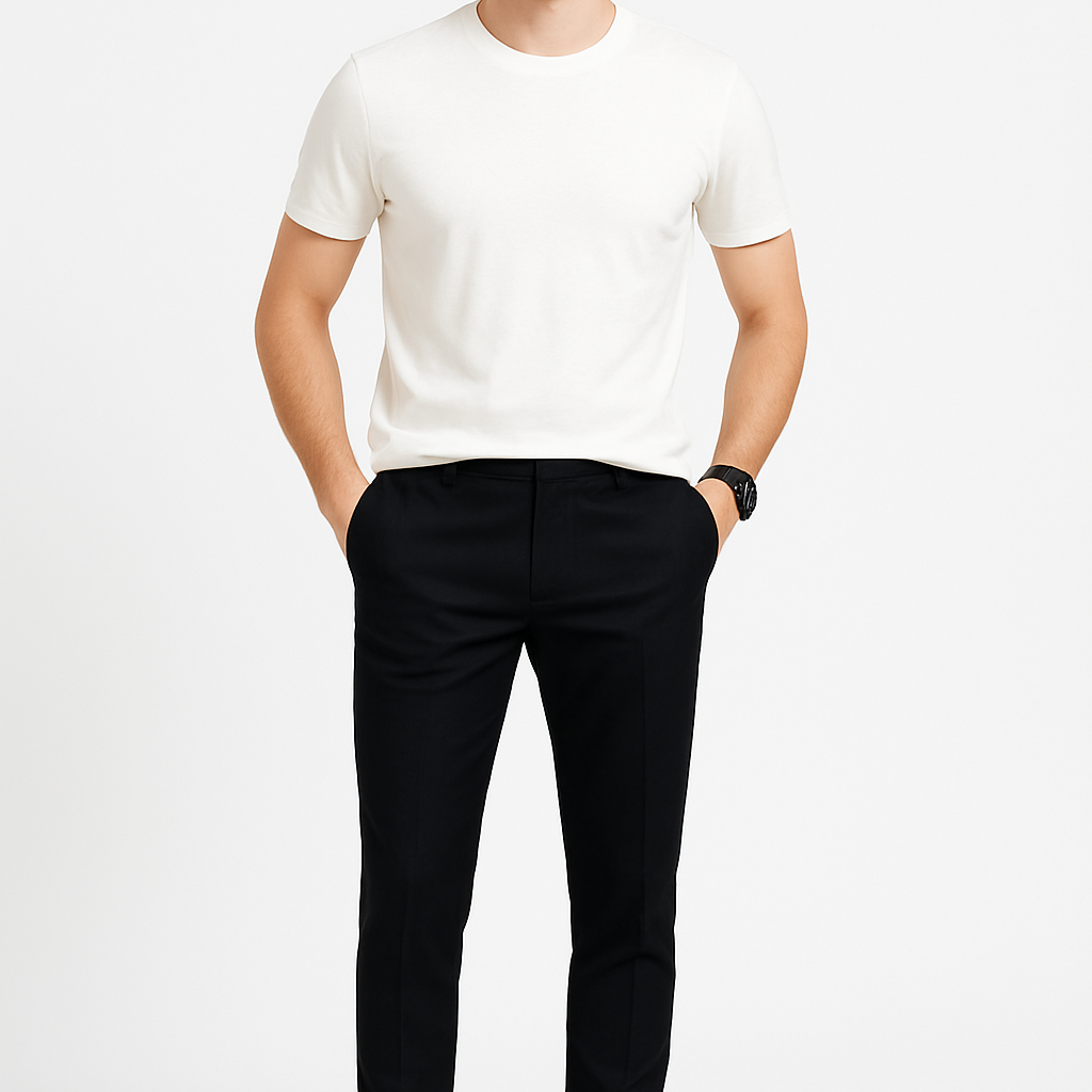 Pantalon Chino Homme Confortable au Style Décontracté 0