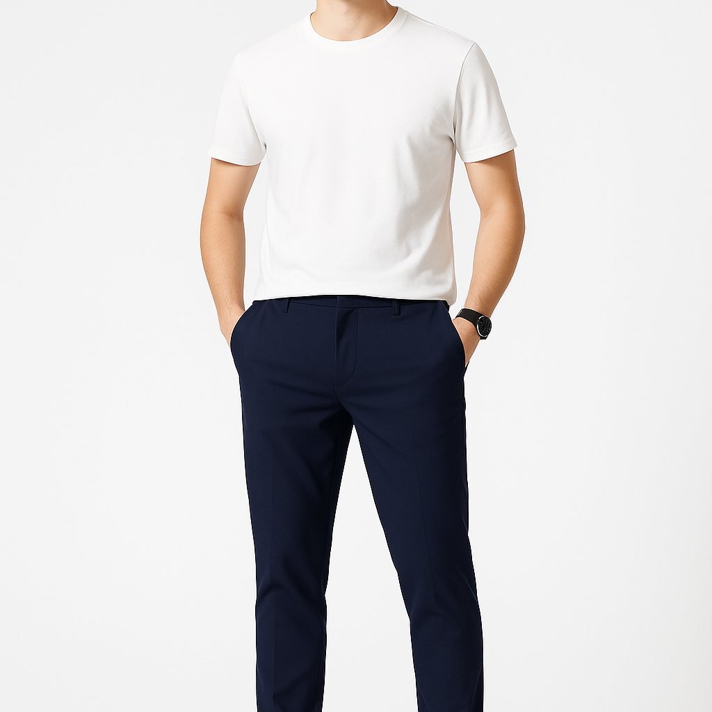 Pantalon Chino Homme Confortable au Style Décontracté 1
