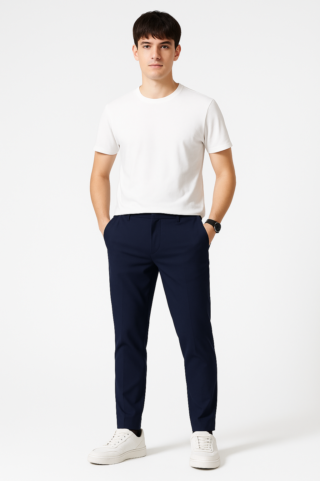 Pantalon Chino Homme Confortable au Style Décontracté 1