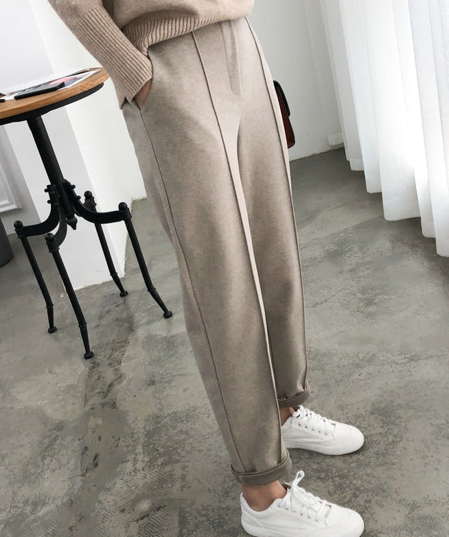 Pantalon Femme Élégant et Confortable pour l'Hiver avec Doublure Douce 1