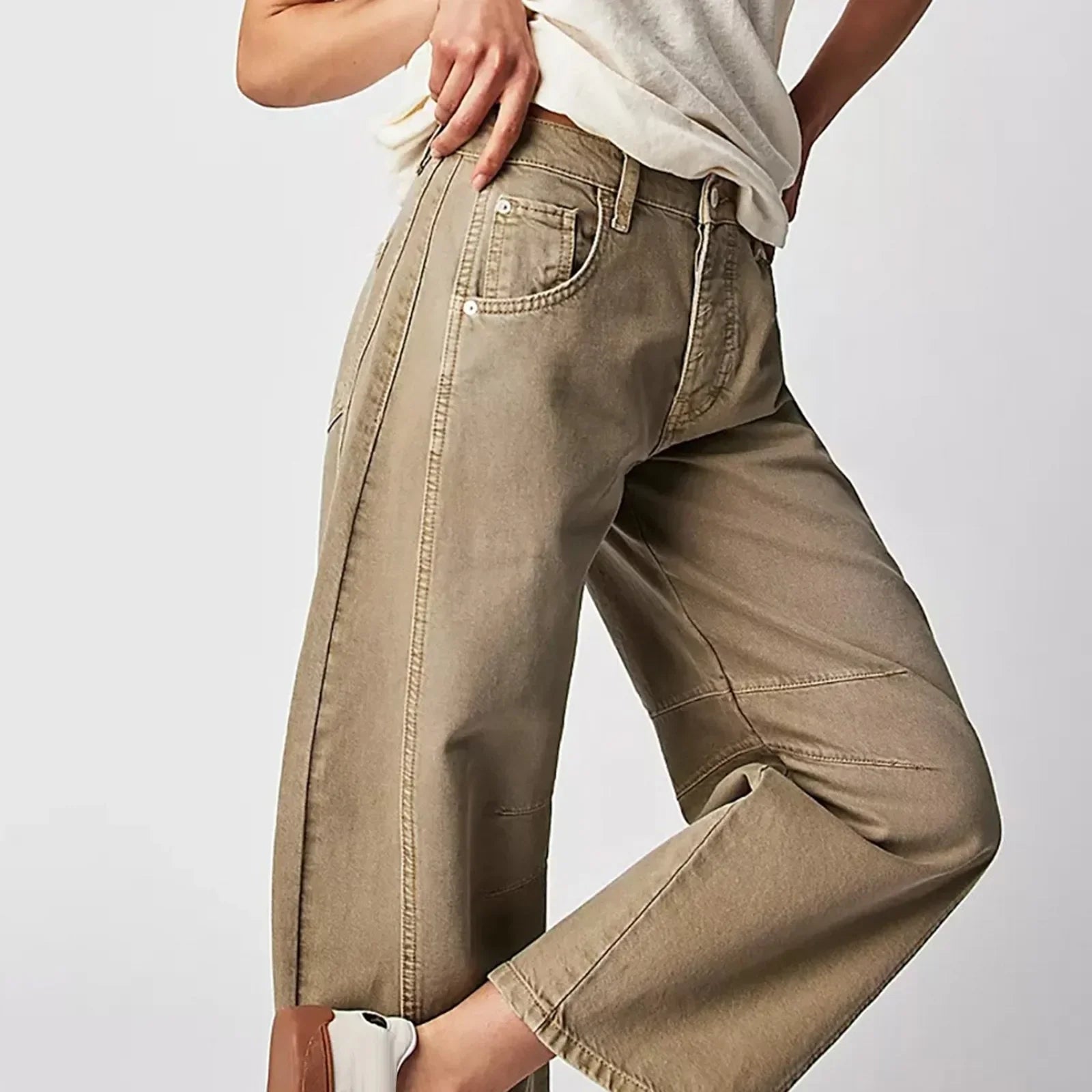 Pantalon Femme Évasé Confortable pour un Style Décontracté 2