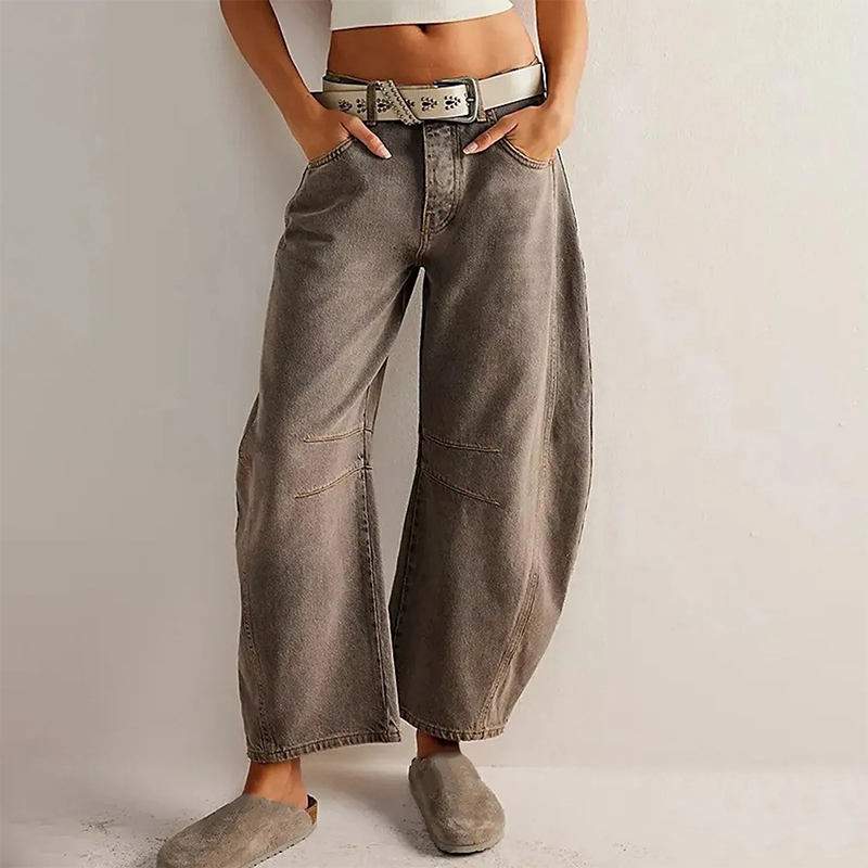 Pantalon Femme Évasé Confortable pour un Style Décontracté 3