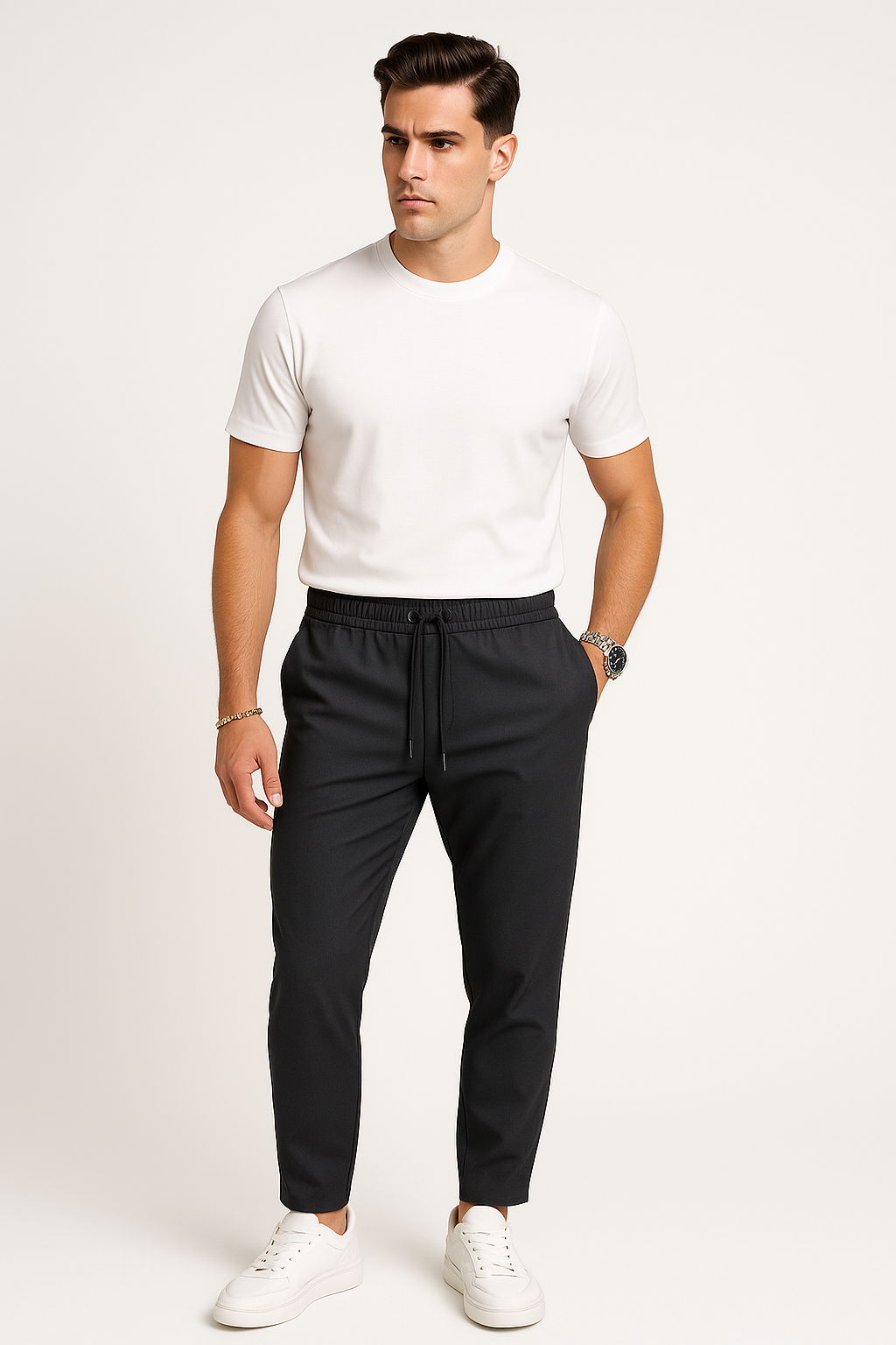 Pantalon Homme Élastique au Style Élégant et Confort Optimal 0