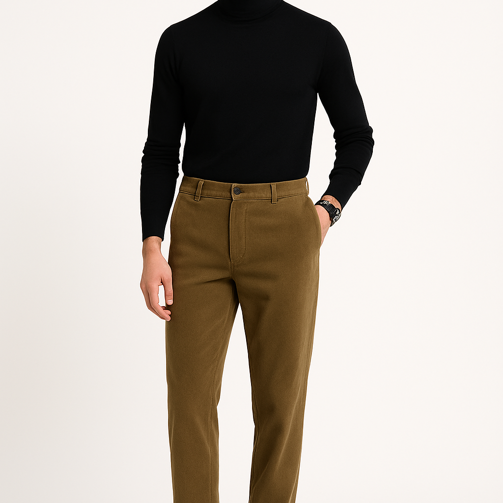 Pantalon en Velours Côtelé Élégant et Confortable 0