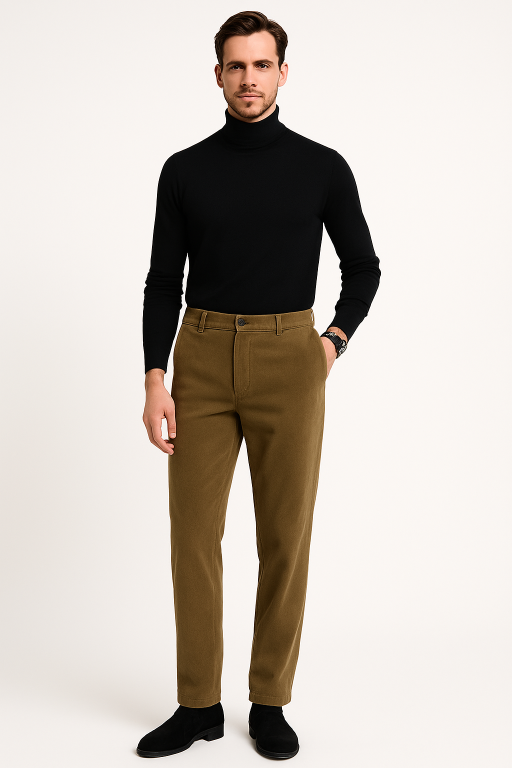 Pantalon en Velours Côtelé Élégant et Confortable 0