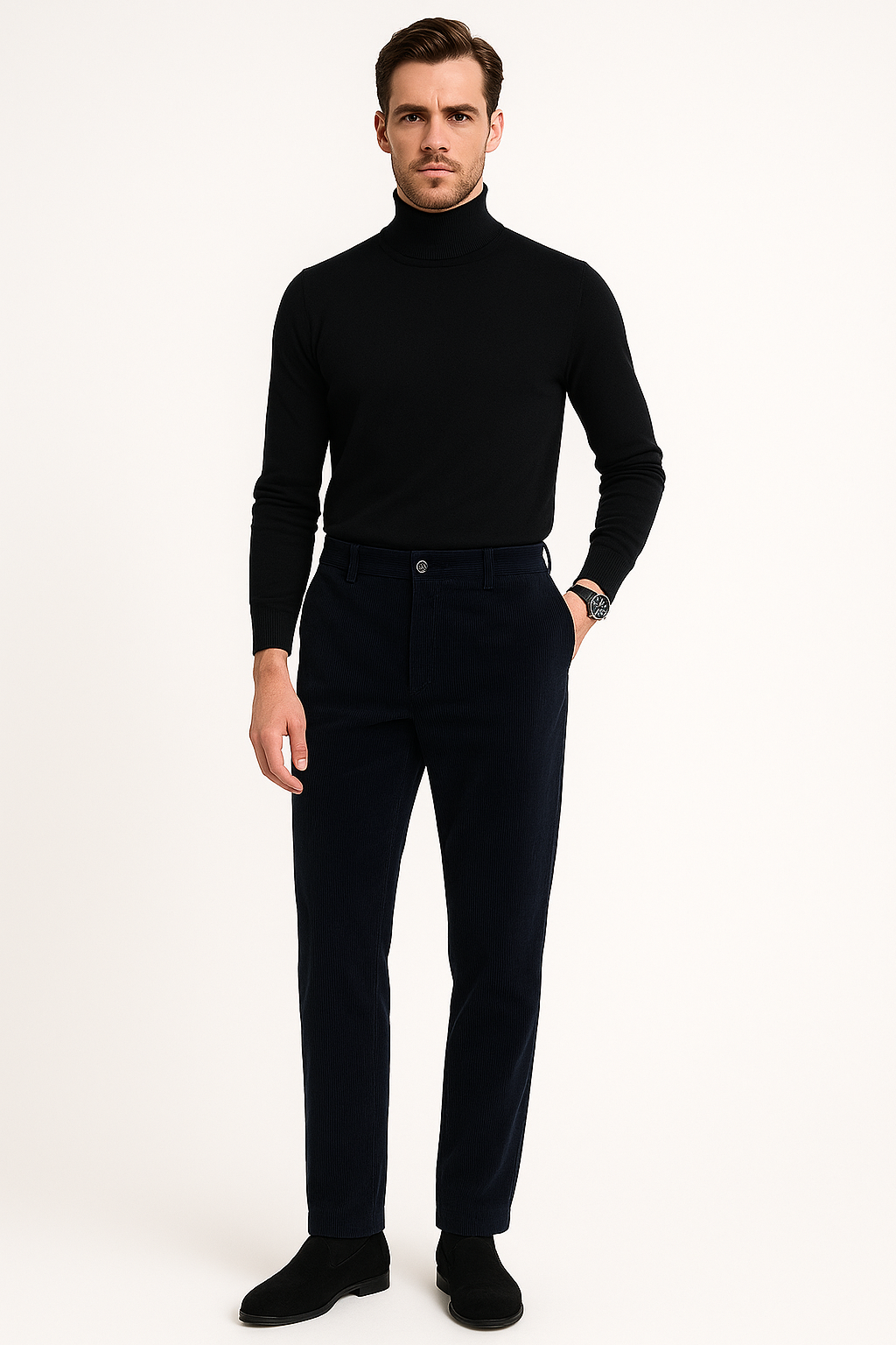 Pantalon en Velours Côtelé Élégant et Confortable 1