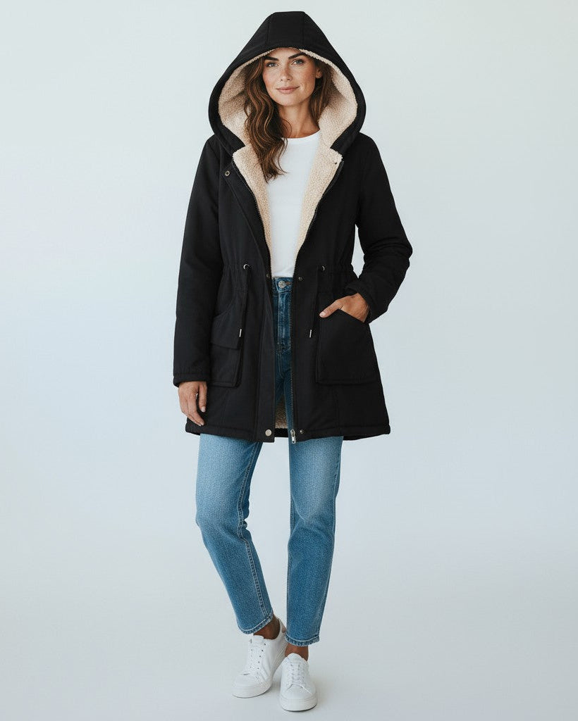 Parka Femme Hiver – Élégante Coupe Ajustée avec Doublure Polaire pour un Confort Optimal par Temps Froid 0
