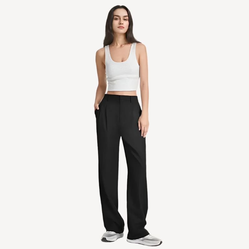 Pantalon Fluide Femme Élégant au Confort Optimal-1